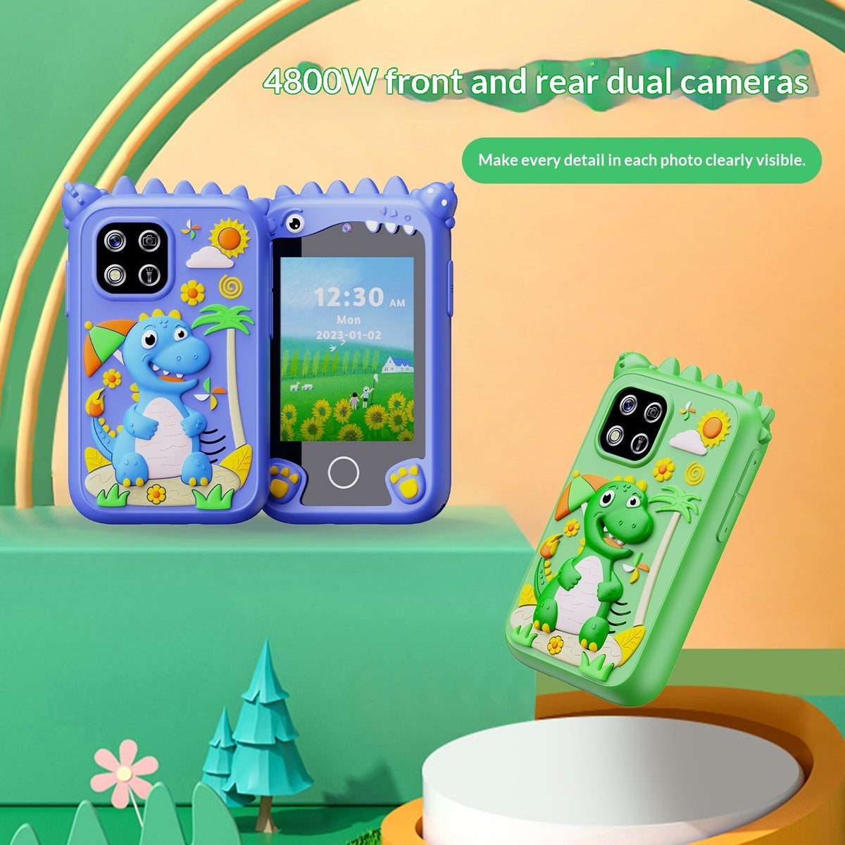 Little Line Big Kid touchscreen phone with dual camera – photo 3