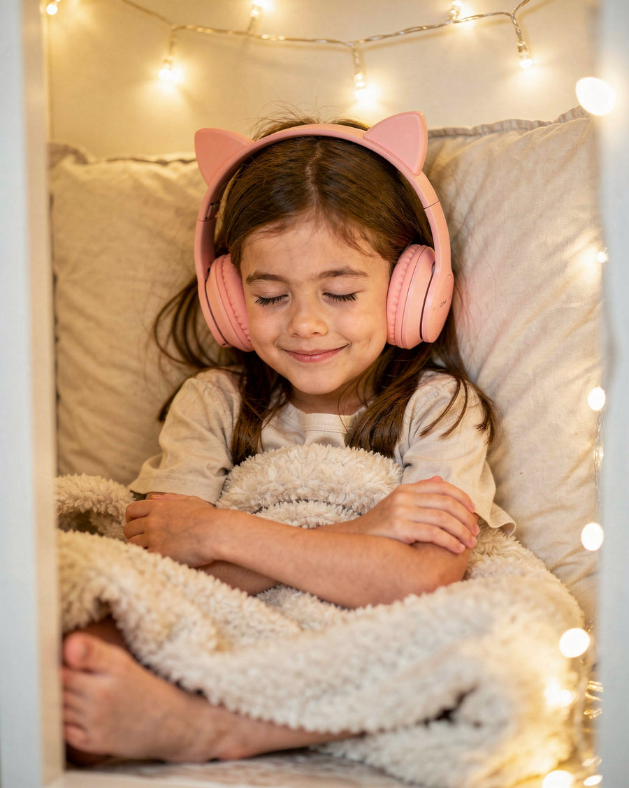 Little Line kids Bluetooth headphones with light-up cat ears – product photo 1
